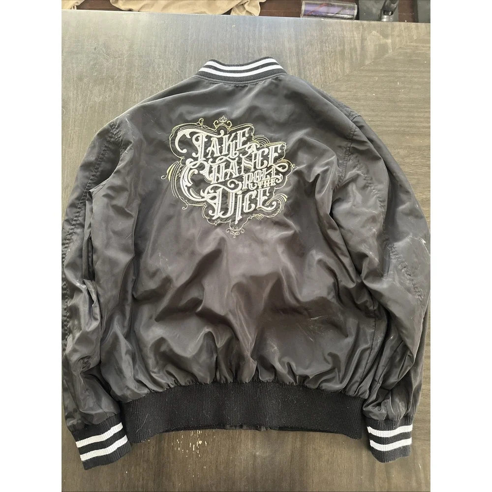 Rare Critical Role Official Take a Chance Roll the Dice Black Bomber Jacket Med